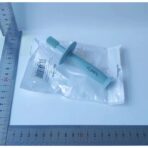 Periuta de Dinti din Silicon pentru Bebelusi, Embo, fara BPA, 360 Grade, Bariera Anti-Inghitire, Maner Ergonomic, 12.5 x 15 cm, Turcoaz - imagine 2