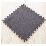 Set 10 Piese Covor tip Puzzle, Embo, Spuma EVA, Pufos, 30 x 30 x 1 cm, Gri - imagine 6