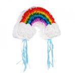 Pinata Curcubeu / Rainbow pentru Petrecere, Embo, din Hartie si Carton, Pinata pentru Petreceri, 45 x 28 x 9 cm, Multicolor
