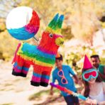 Pinata Magarus pentru Petrecere, Embo, Pinata din Hartie si Carton, Pinata pentru Copii, 50 x 35 x 10 cm, Multicolor - imagine 3