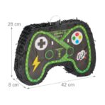 PinataÂ Controler Gamepad pentru Petrecere, Embo, din Hartie si Carton, Pinata pentru Petreceri, 42 x 28 x 8 cm, Negru - imagine 5