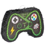 PinataÂ Controler Gamepad pentru Petrecere, Embo, din Hartie si Carton, Pinata pentru Petreceri, 42 x 28 x 8 cm, Negru