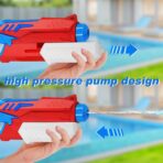 Jucarie de apa pentru copii, Rezervor, Pentru Piscina/Plaja, Embo, 6ani+, Albastru deschis/Rosu, 300ML - imagine 4