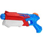 Jucarie de apa pentru copii, Rezervor, Pentru Piscina/Plaja, Embo, 6ani+, Albastru deschis/Rosu, 300ML