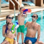 Jucarie de apa pentru copii, Rezervor, Pentru Piscina/Plaja, Embo, 6ani+, Roz/Albastru, 550ML - imagine 3
