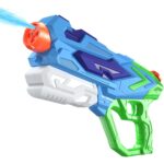 Pistol cu Apa pentru Copii, Embo, Rezervor 900ml, Raza de Actiune 8m, 6ani+, 4 Duze, Verde