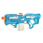 Pistol cu Apa Electric, Embo, +6 Ani, Rezervor 650 ml, Incarcare USB, din Plastic, 59 x 23 x 6 cm, Albastru