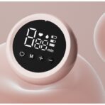 Pompa de San Electrica 2 in 1, Embo, cu 2 Biberoane, Capacitate 180 ml, Incarcare USB Tip C, 1200 mAh, 2 Moduri, 9 Viteze, Roz Transparent - imagine 11