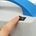 Pompa Electrica de Umflat Baloane, Embo, cu Doua Iesiri, 220V, Putere 700W, Accesorii petrecere, Albastru-Gri - imagine 4