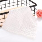 Prosop Absorbant, Embo, din Bumbac, 6 Straturi, 30 x 30 cm, Alb - imagine 4