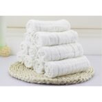 Prosop Absorbant, Embo, din Bumbac, 6 Straturi, 30 x 30 cm, Alb - imagine 6