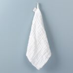 Prosop Absorbant, Embo, din Bumbac, 6 Straturi, 30 x 30 cm, Alb - imagine 7