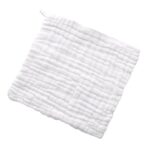 Prosop Absorbant, Embo, din Bumbac, 6 Straturi, 30 x 30 cm, Alb