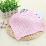 Prosop Absorbant, Embo, din Bumbac, 6 Straturi, 30 x 30 cm, Roz - imagine 3