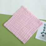 Prosop Absorbant, Embo, din Bumbac, 6 Straturi, 30 x 30 cm, Roz - imagine 4