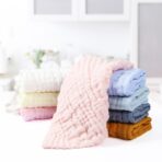 Prosop Absorbant, Embo, din Bumbac, 6 Straturi, 30 x 30 cm, Roz - imagine 7