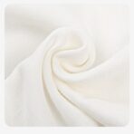 Prosop Absorbant, Embo, din Bumbac, pentru Bebelusi, 19x28 cm, Model Norisor, Alb - imagine 5
