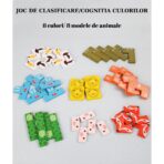 Puzzle din Lemn Embo, Tip Tetris, +4 Ani, cu Animale Colorate 3D, 40 Piese, Multicolor - imagine 4