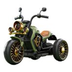 Motocicleta Electrica Embo, cu Acumulator,  Bluetooth, Sistem Anti-Rasturnare, Sistem de Lumini si Sunet, 1-8 Ani, 93 x 48 x 63 cm, Verde