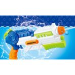 Pistol cu Apa pentru Copii, Rezervor, Pentru Piscina/Plaja, Embo, 6ani+, Albastru/Multicolor, 1000ML - imagine 2