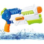 Pistol cu Apa pentru Copii, Rezervor, Pentru Piscina/Plaja, Embo, 6ani+, Albastru/Multicolor, 1000ML - imagine 5