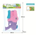 Jucarie de apa pentru copii, Rezervor, Pentru Piscina/Plaja, Embo, 6ani+, Tiranozaur, 3 duze, Roz, 660ML - imagine 2