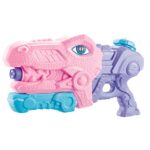 Jucarie de apa pentru copii, Rezervor, Pentru Piscina/Plaja, Embo, 6ani+, Tiranozaur, 3 duze, Roz, 660ML