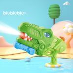 Pistol cu Apa pentru Copii, Rezervor, Pentru Piscina/Plaja, Embo, 6ani+, Tiranozaur, 3 duze, Verde, 1440ML - imagine 3