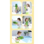 Pistol cu Apa pentru Copii, Rezervor, Pentru Piscina/Plaja, Embo, 6ani+, Tiranozaur, 3 duze, Verde, 1440ML - imagine 4