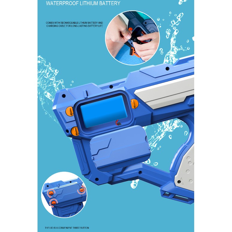 qs811-1461-electric-burst-water-gun-gun-body-water-bottle-capacity-800ml-water-bottle-capacity-600ml-63f33ab6bdc50 Jucarie de apa pentru copii, Rezervor 600ml, Embo, 14ani+, cu baterie 1500mAh, Electric Burst, Albastru/Verde, 800ML - imagine 7
