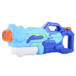 Pistol cu Apa pentru Copii, Rezervor, Pentru Piscina/Plaja, Embo, 6ani+,  4 duze, Albastru, 1500ML