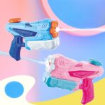 Jucarie de apa pentru copii, Rezervor, Pentru Piscina/Plaja, Embo, 6ani+, 3 duze, Albastru, 300ML - imagine 5