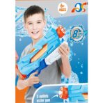 Jucarie de apa pentru copii, Rezervor, Pentru Piscina/Plaja, Embo, 6ani+, 5 duze, Quick Fill, Albastru, 800ML - imagine 3