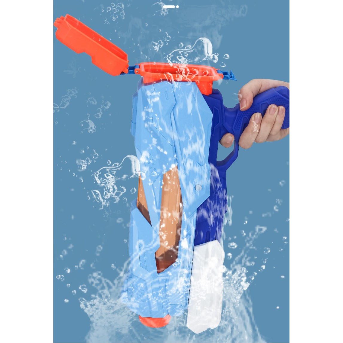 qs811-97-5-nozzles-quick-fill-space-water-gun-800-ml-63e5de4a88a20 Jucarie de apa pentru copii, Rezervor, Pentru Piscina/Plaja, Embo, 6ani+, 5 duze, Quick Fill, Albastru, 800ML - imagine 7