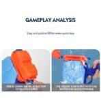 Jucarie de apa pentru copii, Rezervor, Pentru Piscina/Plaja, Embo, 6ani+, Quick Fill, Albastru, 600ML - imagine 4