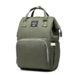 Rucsac Multifunctional pentru Mamici, Embo, din Panza Oxford, Compartimentare Multipla, Impermeabil, 43 x 18 x 26 cm, Verde Army - imagine 3
