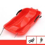 Sanie, Embo, din Plastic, +3 Ani, 87 x 40 x 17.5 cm, cu Frana si Franghie, pentru Adulti si Copii, Rosu - imagine 4