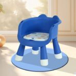 Scaun de Masa pentru Copii, Embo, 2 in 1, Tavita Detasabila, Spatar Ergonomic, +6 Luni, Inaltime 36 cm, Albastru - imagine 4