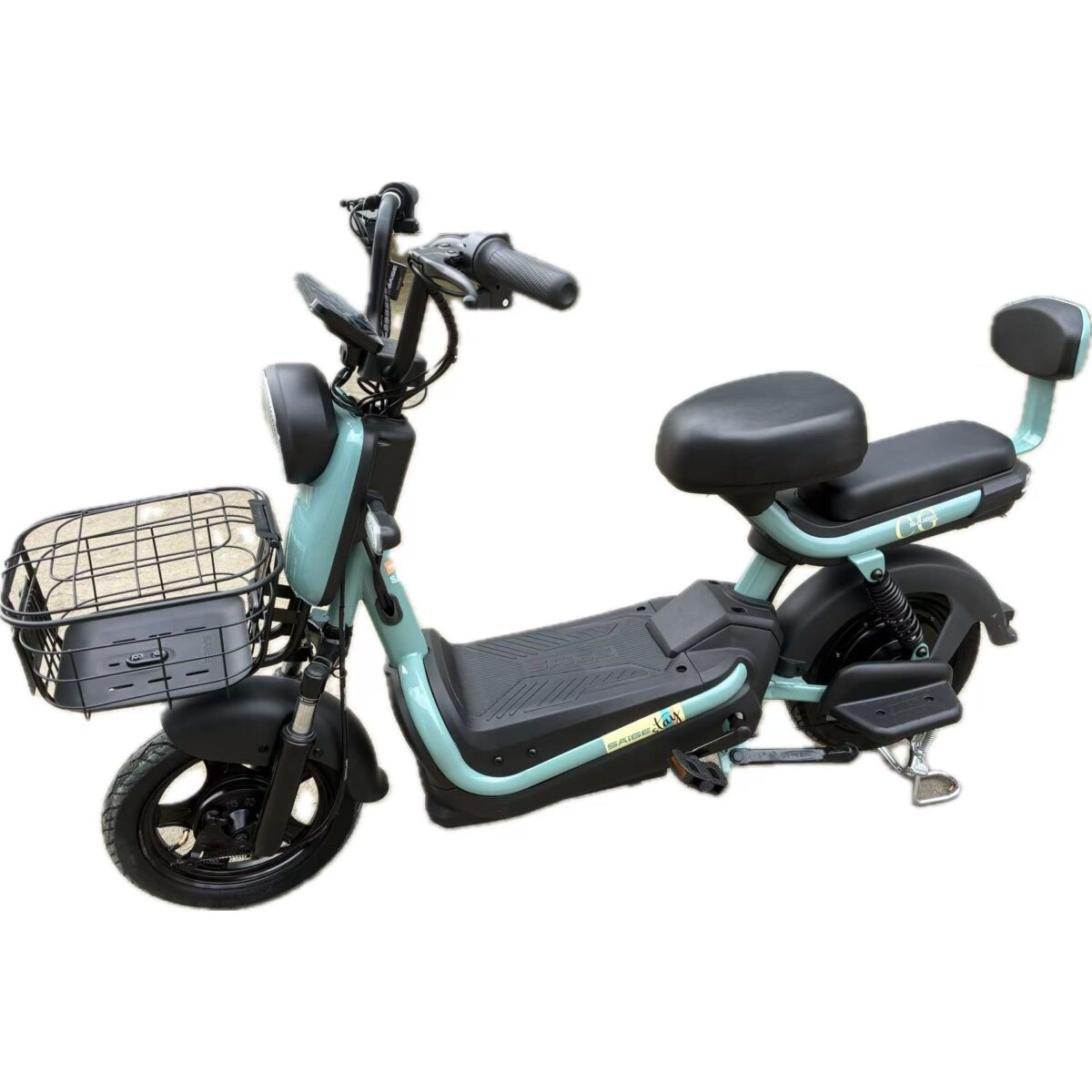 Scuter Electric KG, Saige, Fara Permis, Motor 500W, Baterie 48V20Ah, Autonomie 60km, 153x40x85 cm, Viteza Maxima 25km/h, Verde - imagine 3