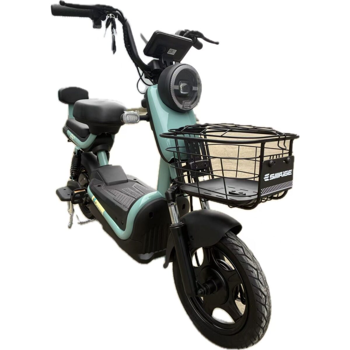 Scuter Electric KG, Saige, Fara Permis, Motor 500W, Baterie 48V20Ah, Autonomie 60km, 153x40x85 cm, Viteza Maxima 25km/h, Verde - imagine 8