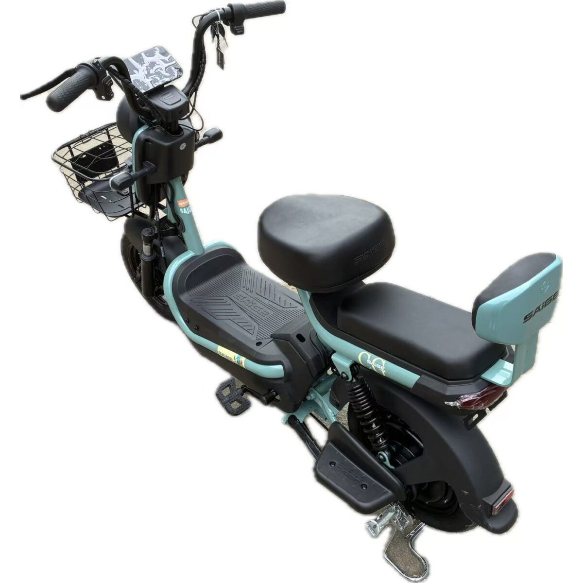 Scuter Electric KG, Saige, Fara Permis, Motor 500W, Baterie 48V20Ah, Autonomie 60km, 153x40x85 cm, Viteza Maxima 25km/h, Verde - imagine 10