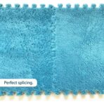 Set 10 Piese Covor tip Puzzle, Embo, Spuma EVA, Pufos, 30 x 30 x 1 cm, Albastru - imagine 5
