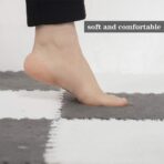 Set 10 Piese Covor tip Puzzle, Embo, Spuma EVA, Pufos, 30 x 30 x 1 cm, Gri - imagine 5