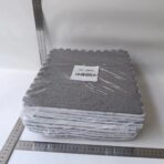 Set 10 Piese Covor tip Puzzle, Embo, Spuma EVA, Pufos, 30 x 30 x 1 cm, Gri - imagine 10