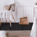 Set 10 Piese Covor tip Puzzle, Embo, Spuma EVA, Pufos, 30 x 30 x 1 cm, Negru - imagine 9