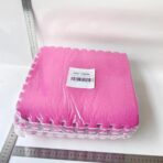 Set 10 Piese Covor tip Puzzle, Embo, Spuma EVA, Pufos, 30 x 30 x 1 cm, Roz - imagine 7