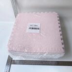 Set 10 Piese Covor tip Puzzle, Embo, Spuma EVA, Pufos, 30 x 30 x 1 cm, Roz Pudrat - imagine 2