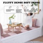 Set 10 Piese Covor tip Puzzle, Embo, Spuma EVA, Pufos, 30 x 30 x 1 cm, Roz Pudrat - imagine 4