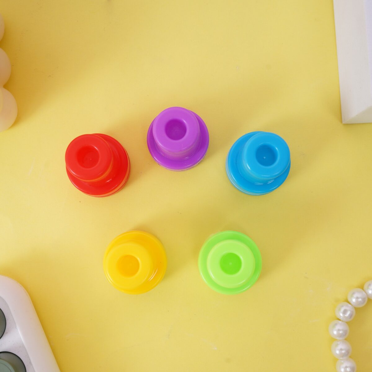 Set 10 Stampile, Embo, pentru Copii 4-6 Ani, Model Printese din Desene, 20 x 5 x 2 cm, Multicolor - imagine 2