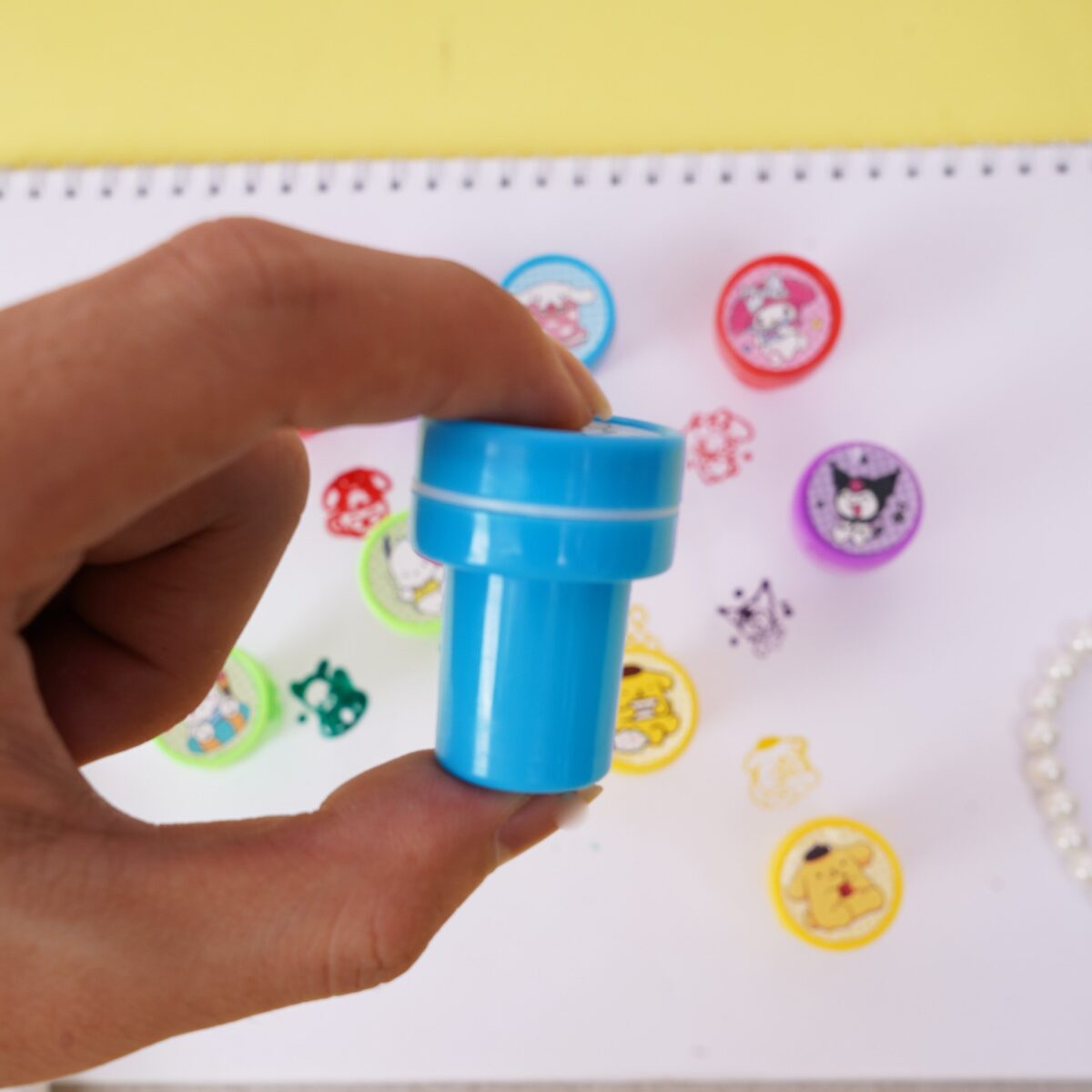 Set 10 Stampile, Embo, pentru Copii 4-6 Ani, Model Printese din Desene, 20 x 5 x 2 cm, Multicolor - imagine 3